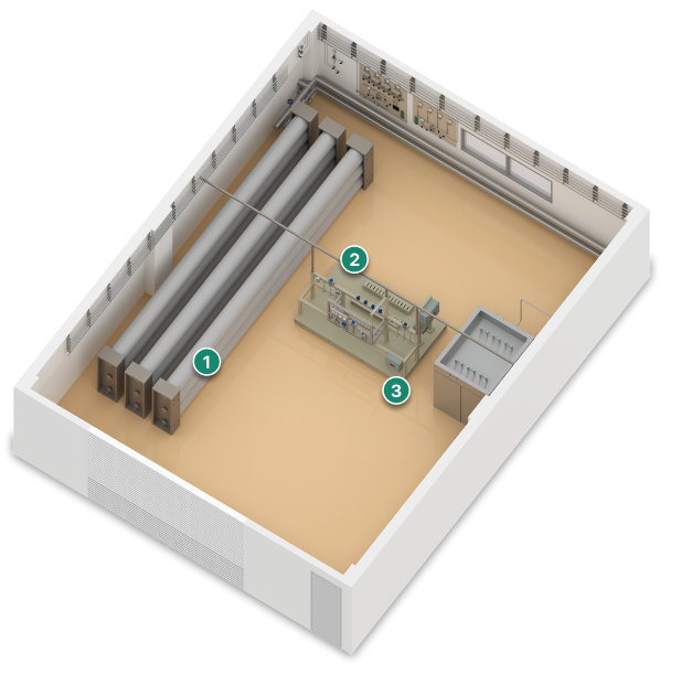 수소 모듈단위 시험 (Test Bed) - 충전효율 평가실 아이소